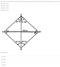 Answered: Two Stations A and B are 540 m. apart.… | bartleby