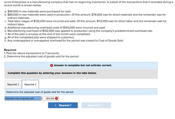 Answered: Post the above transactions to T-accounts. Required 1 