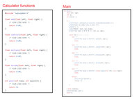 Answered: Complete The Calculator Function To… | Bartleby