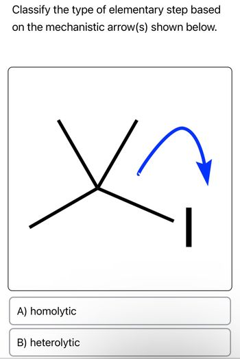 Answered: Classify The Type Of Elementary Step… | Bartleby