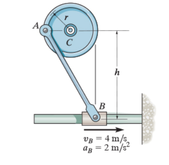 Answered: A C B H VB = 4 M/s2 Ag = 2 M/s² | Bartleby