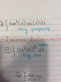 Answered: i tan?(x) sec(x) dx trig property 2. | bartleby