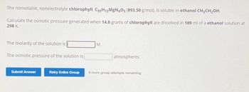 Answered The nonvolatile nonelectrolyte bartleby