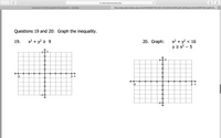 Answered: Questions 19 And 20: Graph The… | Bartleby