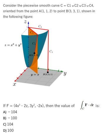 Answered: Consider The Piecewise Smooth Curve C =… | Bartleby