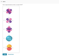 Part B
Which image best depicts an orbital in a d-type subshell?
Fx
Submit
Request Answer
