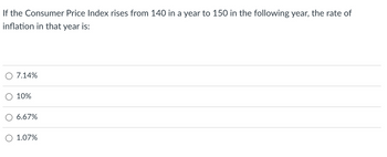 Answered: If The Consumer Price Index Rises From… | Bartleby