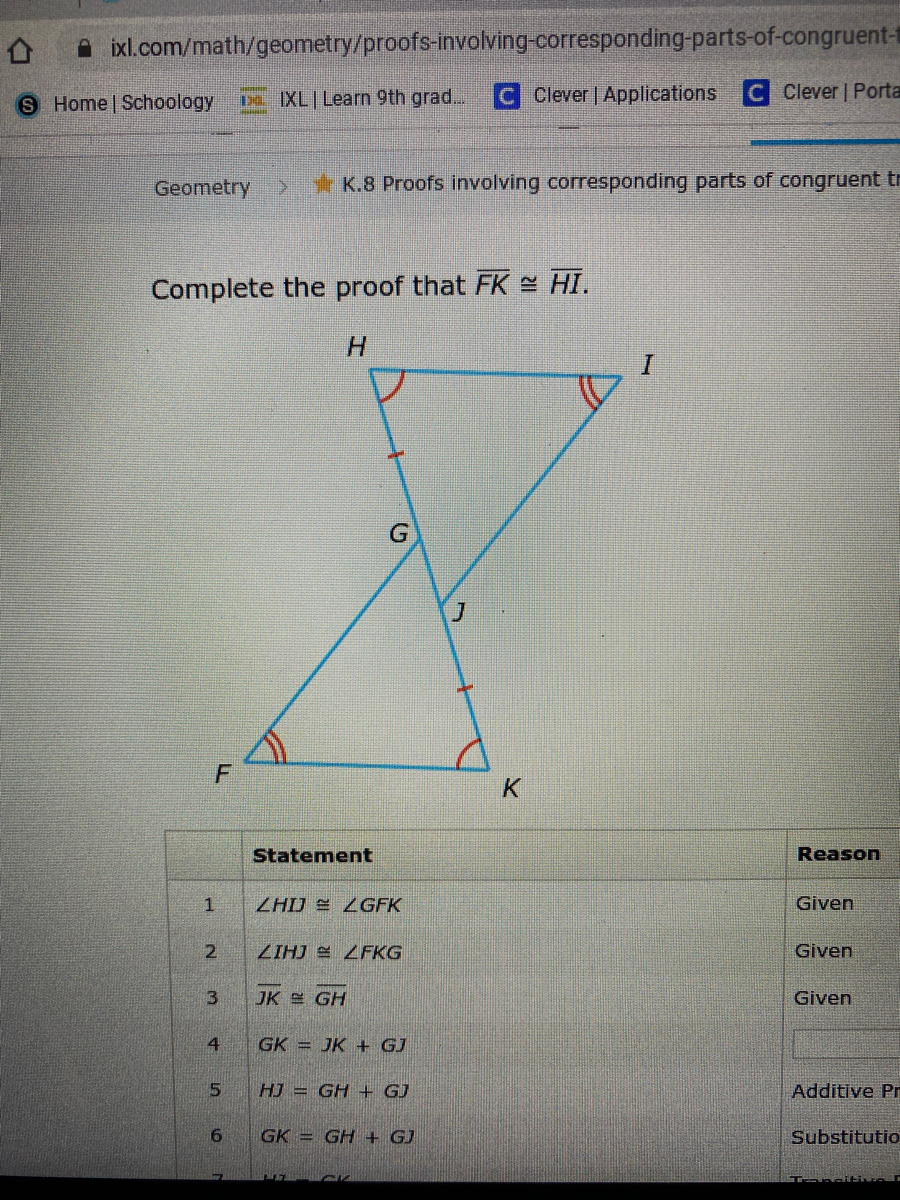 Ixl Proofs Involving Corresponding Parts Of Congruent Off