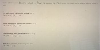 Answered: Use the reduction formula: [(In 2)