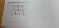 Identify the interval(s) over which the function is increasing.
4)
-5 4 3
-2
A) (3, o)
B) (-2, -1), (–1, 1), (1,3), (3, »)
C) (-2, -1), (3, -)
D) (-2, o)
