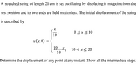 Answered: A Stretched String Of Length 20 Cm Is… | Bartleby