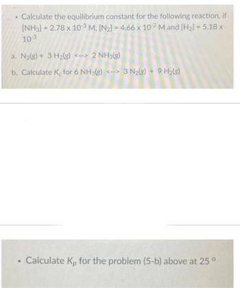 Answered: . Calculate The Equilibrium Constant… | Bartleby