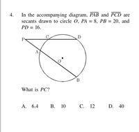 Answered: In the accompanying diagram, PAB and… | bartleby