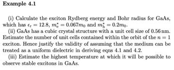 exciton bohr radius