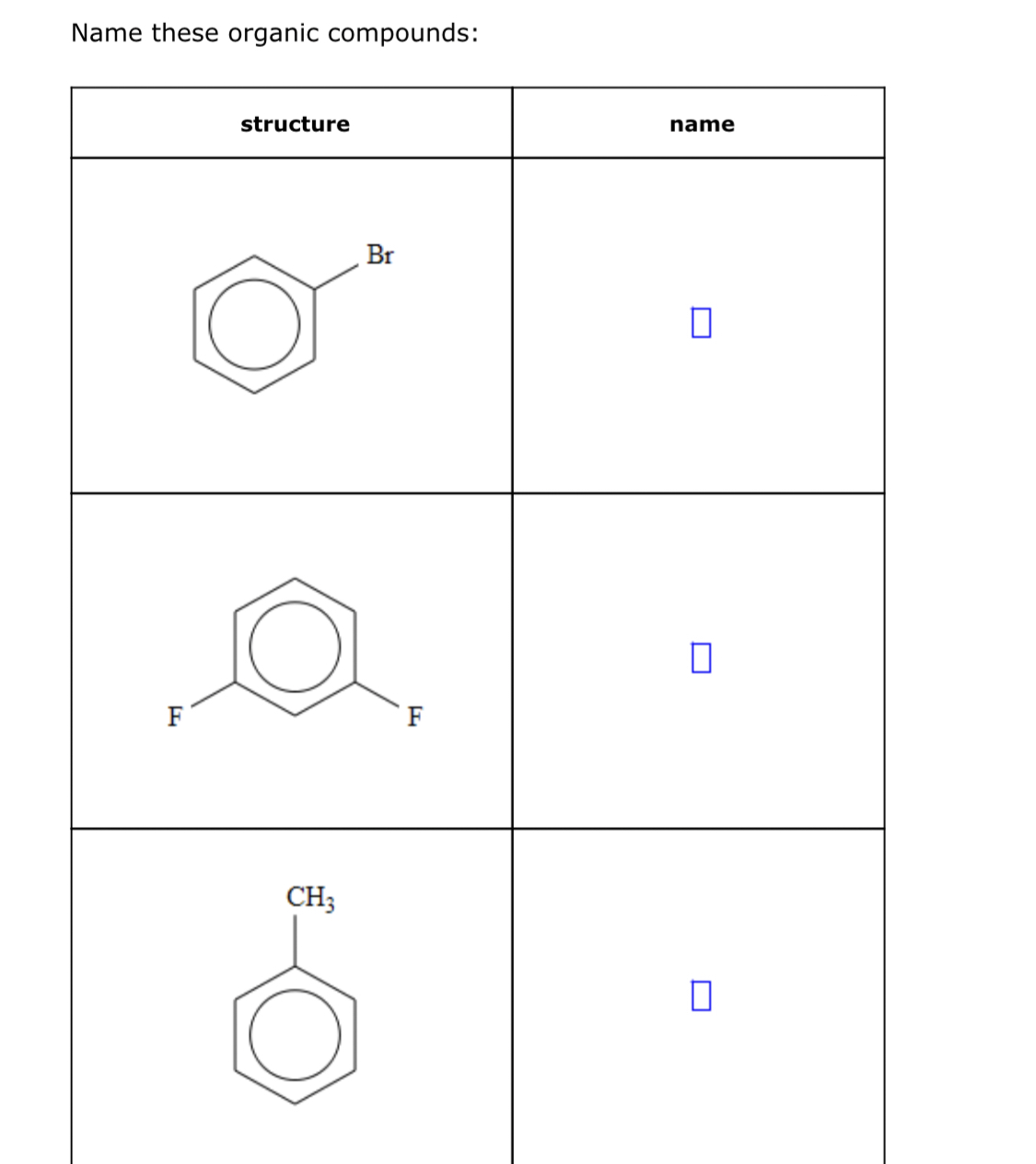 organic compound structure