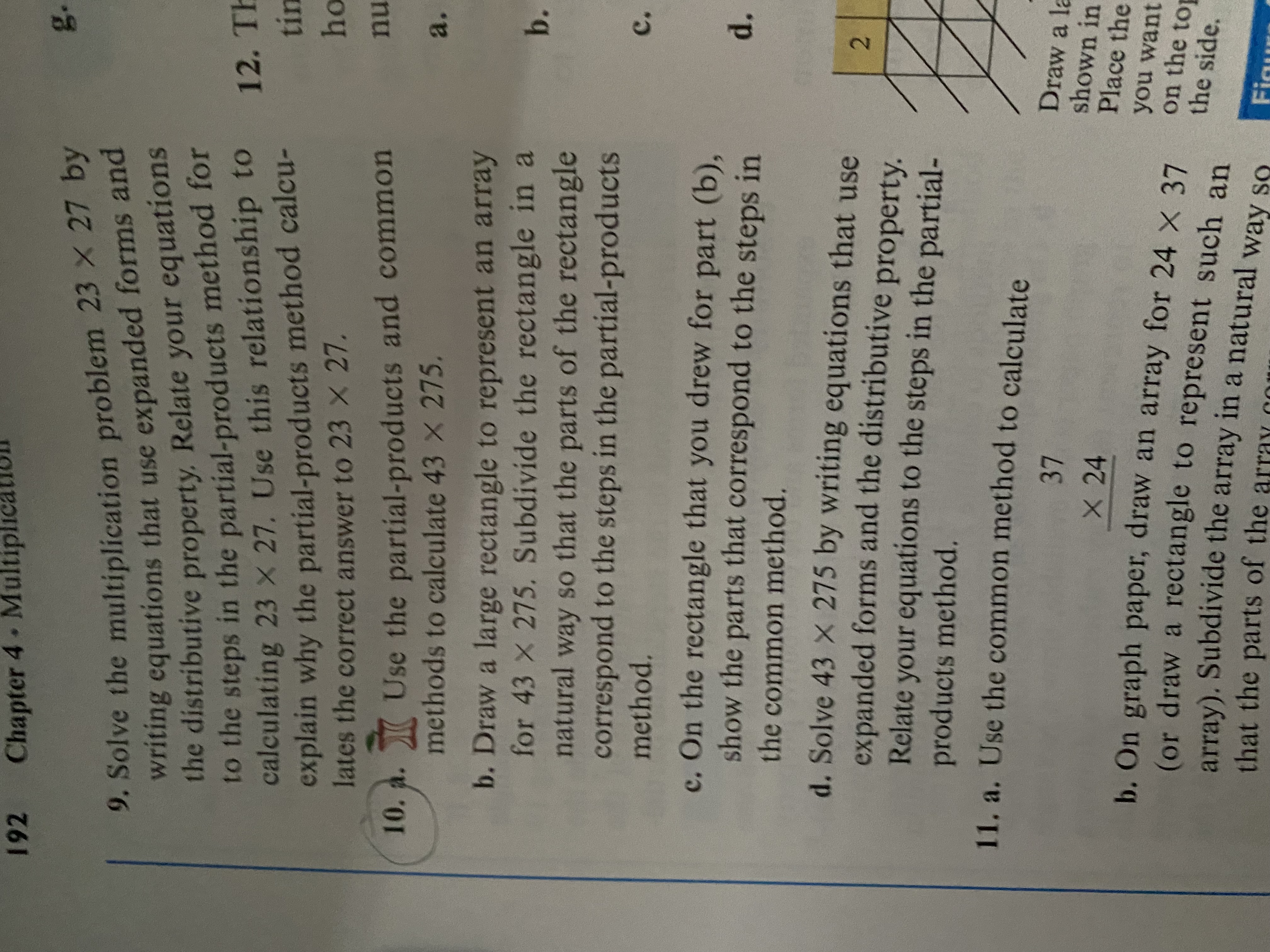 de
re
natural way so that the parts of the rectangle
correspond to the steps in the partial-products
method.
