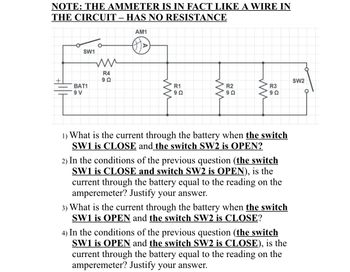 Answered: 1) What Is The Current Through The… | Bartleby