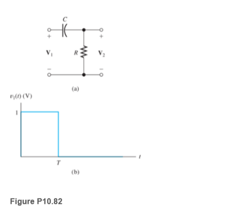 (a)
(1) (V)
т
(b)
Figure P10.82
