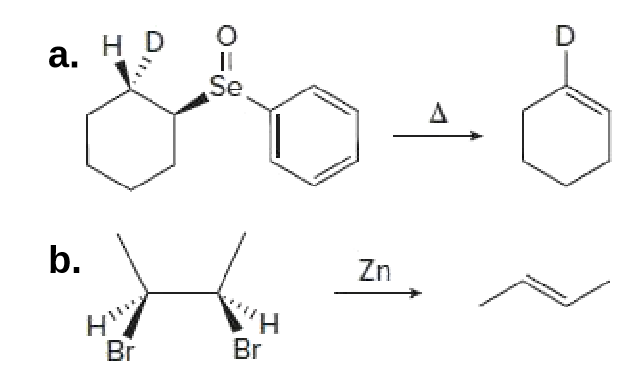 a. H D
Se
b.
Zn
Br
Br
