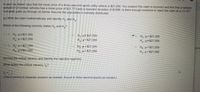 A used car dealer says that the mean price of a three-year-old sports utility vehicle is $21,000. You suspect this claim is incorrect and find that a random
sample of 24 similar vehicles has a mean price of $21,773 and a standard deviation of $1996. Is there enough evidence to reject the claim at a= 0.10?
Complete parts (a) through (e) below. Assume the population is normally distributed.
(a) Write the claim mathematically and identify Ho and H,.
Which of the following correctly states H, and H?
OA. Ho: H2 $21,000
Hp<$21,000
E. Ho: H $21,000
H p=$21,000
Ho:H= $21,000
H: u # $21,000
OD. Ho: >$21,000
H us$21,000
Ho:p= $21,000
F Ho: u= $21,000
corre
H: µ > $21,000
H:p< $21,000
(b) Find the critical value(s) and identify the rejection region(s).
What is(are) the critical value(s), t?
(Use
comma to separate answers as needed. Round to three decimal places as needed.)
