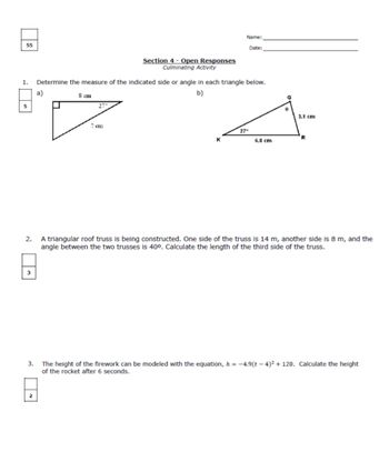 Answered: 1. Determine the measure of the… | bartleby