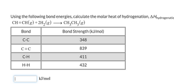 Answered Using the following bond energies bartleby