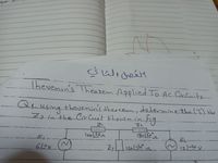 Shevenin's Thearem Applied To AC CirCuits.
USng thevenin's thesremny determinetha (I). the
Zz.in'theCir Cusit showninfig
loo 25r
1801602
E2-
23120L30 vs
12/-20 V
