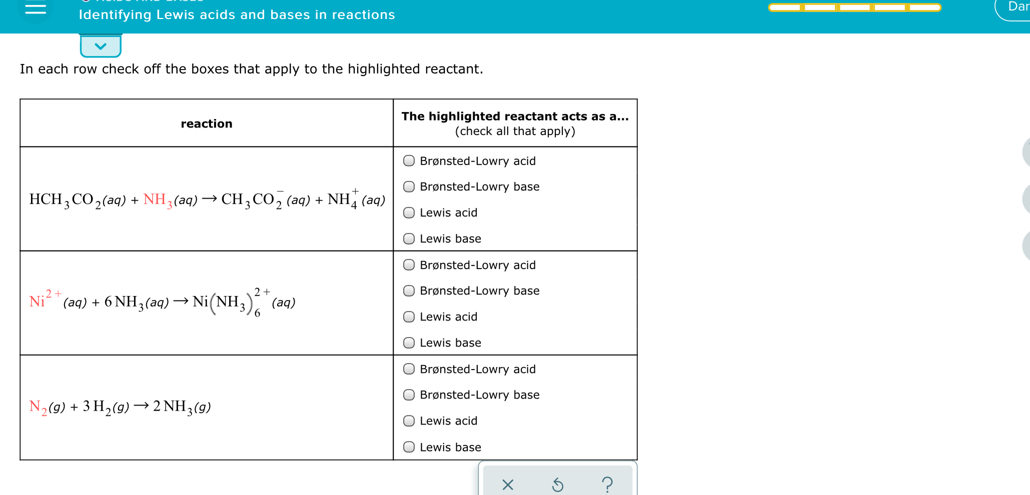 Answered: Dar Identifying Lewis Acids And Bases… | Bartleby