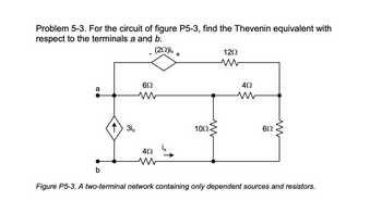 Answered: Problem 5-3. For The Circuit Of Figure… | Bartleby