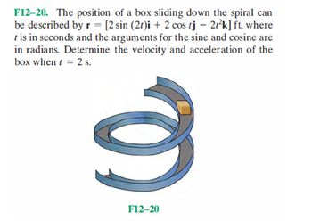 Velocity v(x) of a spiral motion assuming that the axis passes through