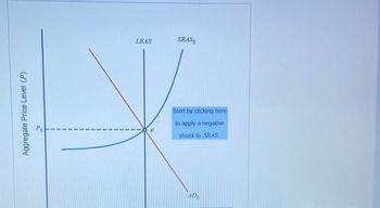 Aggregate Price Level (P)
Po
I
LRAS
e
SRASO
Start by clicking here
to apply a negative
shock to SRAS.
ADO