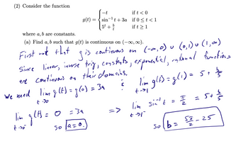 Answered: (2) Consider The Function Where A, B… | Bartleby