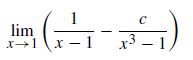 lim
x3 -
x – 1
+1
