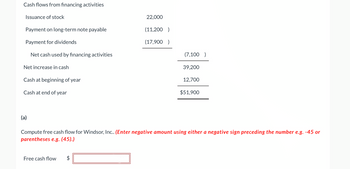 Answered: Cash Flows From Financing Activities… | Bartleby