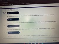 savvasrealize com
Science
E Movies
O XR
Str3ssed
B ImB
WebStress
poard
ssment
А.
00:00
Yes; Function A has an initial value of 2 and Function B has an initial value of 1. So, Function A has a greater initial value.
ов.
00:00
Yes; Function A has an initial value of -1 and Function B has an initial value of -2. So, Function A has a greater initial value.
00:00
No: Function A has an initial value of -2 and Function B has an initial value of 1. So, Function B has a greater initial value.
O D.
00:00
No; Function A has an initial value of 2 and Function B has an initial value of -1. So. Function B has a greater initial value
Review progress
Question 7
of 8
+ Back
