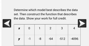 Answered: Determine Which Model Best Describes… | Bartleby