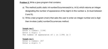 Answered: Problem 2: Write A Java Program That… | Bartleby