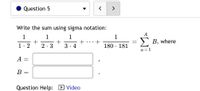 Answered: Write The Sum Using Sigma Notation: A 1… | Bartleby