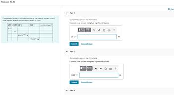 Answered Complete the second row of the table. bartleby