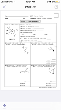 geometry basics unit 1 homework 2