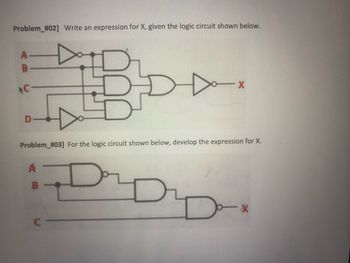 Answered: Problem_#02] Write an expression for X,… | bartleby