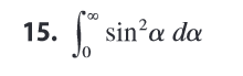 15. s
10
sin²a da