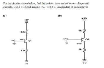 Answered: For The Circuits Shown Below, Find The… | Bartleby