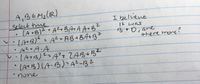 A,BEM2LIR)
Select tme
•(A B)2=AZ+BAA AnBZ
lA+B)" = AL+AB+BA+B?
•AZ=A.A
·lA+B)2=A?+ ZAB+B
(AtB) (A-B) = A?-B 2
I belvieno
It was
%3D
ane
there mone?
%3D
sone
