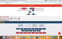 Chrome
File
Edit
View
History Bookmarks People Tab
Window
Help
80%
Tue 8:42 PM
Chem 101 HW
101 Chem101
+
app.101edu.co
E
Question 22 of 25
Submit
How many moles of NH3 form when 32.4L of H2 gas completely reacts at STP
according to the following reaction? Remember
1 mol of an ideal gas has a volume
of 22.4 L at STP
N2(g) +
3
H2(g) →
2
NH3(g)
STARTING AMOUNT
ADD FACTOR
ANSWER
RESET
*( )
0.964
22.4
1.45
0.482
16.4
2
1
17.03
4.34
32.4
2.02
6.022 x 1023
g H2
mol H2
g/mol NH3
mol NH3
LH2
g/mol H2
g NH3
L NH3
PAGES
W
+
