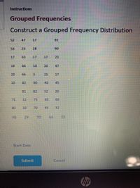 Answered: Grouped Frequencies | Bartleby