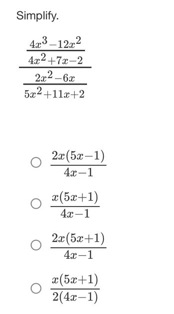 answered-simplify-4x-12x2-4x-7x-2-2x-6x-bartleby