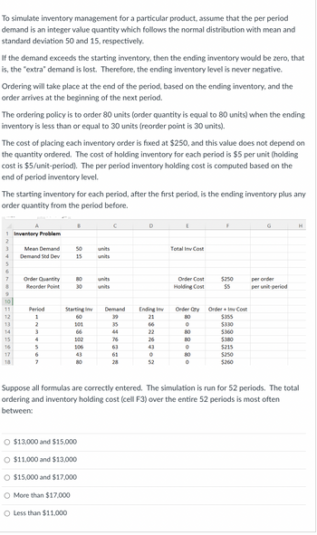 Answered: Inventory Management For A Particular… | Bartleby