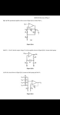 Answered: Q.1 (a) The Operational Amplifier In… | Bartleby