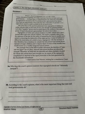 Answered: 3b. According to the court's opinion, what is the most ...